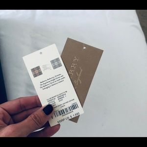 Burberry Md Banner Derby Leather Vintage Check Bag